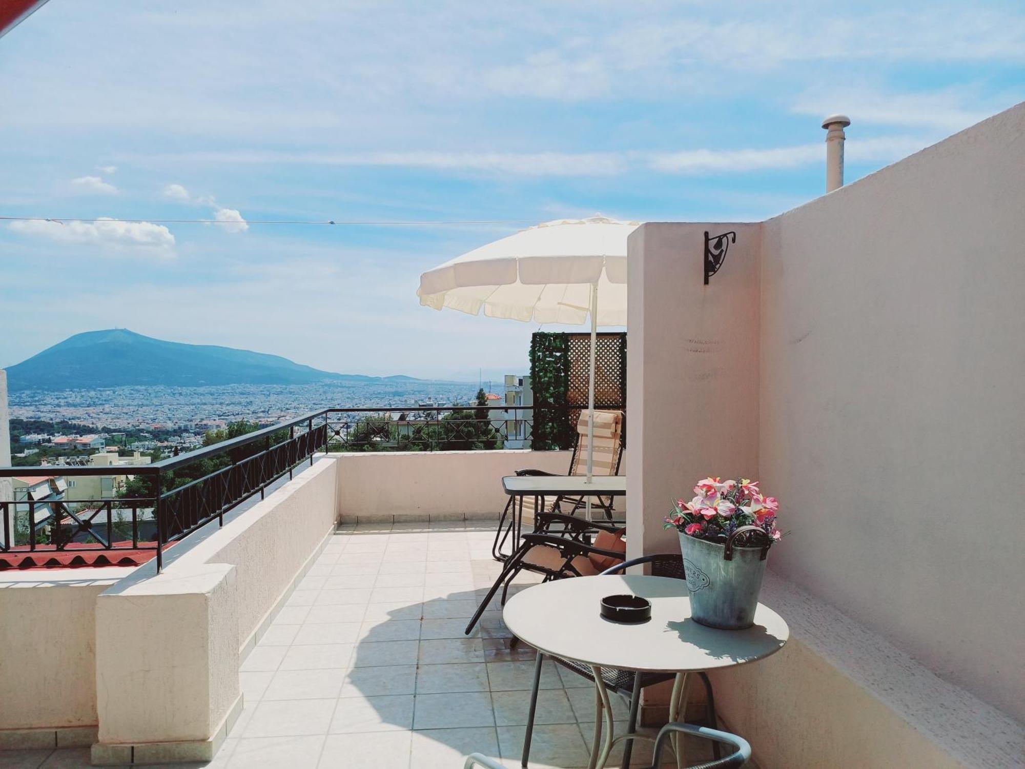 Cozy Loft 360O View Of Athens Lägenhet Rum bild