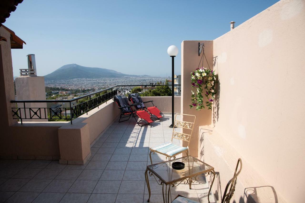 Cozy Loft 360O View Of Athens Lägenhet Exteriör bild